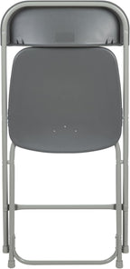 Flash Furniture Hercules Series Plastic Folding Chair - Grey - 4 Pack 650LB Weight Capacity Comfortable Event Chair-Lightweight Folding Chair - Image 14