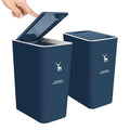 XPIY Trash Can with Lid, 2 Pack 4 Gallons/15 Liters Garbage Can with Press Top by XIPY