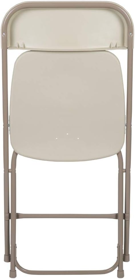 Flash Furniture Hercules™ Series Plastic Folding Chair - Beige - 2 Pack 650LB Weight Capacity Comfortable Event Chair-Lightweight Folding Chair - Image 6