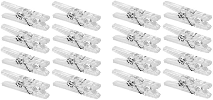 20pcs Photo Clip, 2.5cm Mini Clothes Pegs, Plastic Clothespins by Unknown