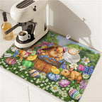 Easter Bunnies Eggs Dish Drying Mat - Image 7