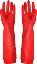 Rubber Cleaning Gloves Kitchen Dishwashing Glove 3-Pairs, Waterproof Reuseable. by YSLON