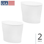 iDesign Small Oval Trash Can - Image 2