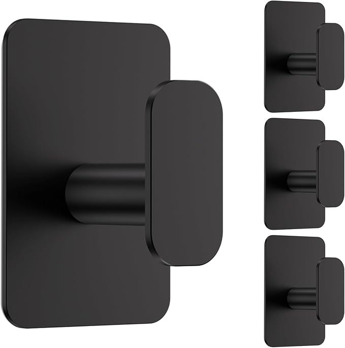 Heavy Duty Self Adhesive Hooks - 26lb Max by Eowihor