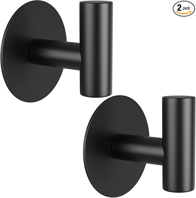 Self-Adhesive Coat Hooks, Stainless Steel Heavy Duty Wall Hooks, Towel Hooks by VINHOLD
