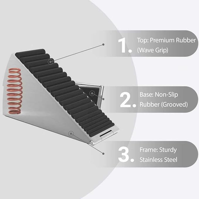 Heavy Duty Door Stopper, Adjustable Door Stop - Image 3