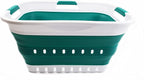 SAMMART 30L Collapsible 3 Handled Plastic Laundry Basket - Image 2