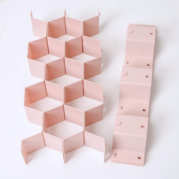 Poeland Drawer Divider Organizer Adjustable DIY Grid Honeycomb Drawer Divider - Image 7