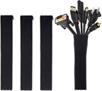 JOTO 4 Pack Cable Management Sleeve, 19-20 Inches Cord Organizer System by JOTO
