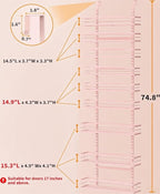 Moforoco Pink 9-Tier Over The Door Pantry Organizer, Pantry Organization and - Image 2
