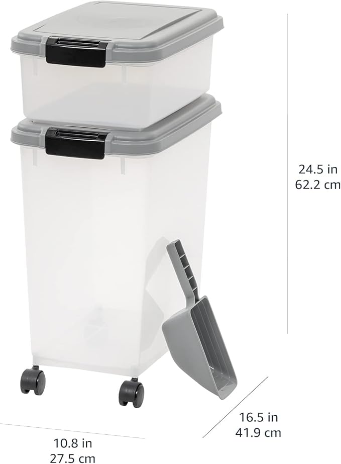 Amazon Basics 3-Piece Airtight Pet Food Storage Container Combo - Image 13