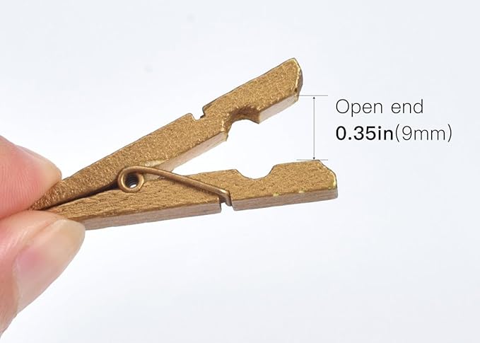 iKammo 50pcs Wooden Clothespins - Image 3