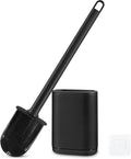 Silicone Toilet Brush and Holder Bendable Efficient Cleaning Wall Mounted by GAXMNS