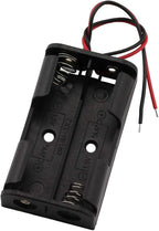 6 Pieces 2 Slots x 1.5V AA Battery Case Holder Battery Spring Clip Storage Box by Onwon