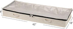 Household Essentials Cedarline Under Bed Storage Bag, Heavy-Duty Cotton Canvas - Image 3