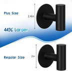 4 Pack Adhesive Hooks, Heavy Duty Adhesive Wall Hooks, Waterproof Stainless - Image 2