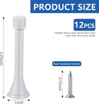 12 Pack Spring Door Stops 3 1/4 Inch Flexible Heavy Duty Spring Door Stopper - Image 2