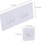 LAIGOO 8 Pcs Replacement Corner Shower Caddy Adhesive Hook Stickers, No - Image 4