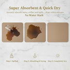 Dish Drying Mat Super Absorbent – 16" x 12" Coffee Mat - Image 4