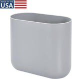 iDesign Small Slim Plastic Bathroom Trash Can, Garbage Can - Image 2