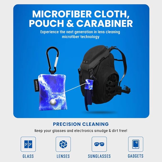 Microfiber Cloth & Glasses Wipes Lens & Glasses Cleaning Cloth - Image 3