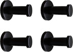 Classic Black Stainless Steel Single Super Heavy Duty Wall Mount Hook, Bath by NELXULAS
