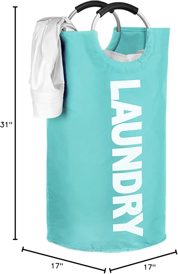 WOOHA 125L Large laundry basket, Collapsible laundry hamper, Tall Clothes - Image 8