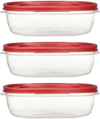 Rubber maid Food Storage Containers Nine Cup Food Storage Containers 7 Peice Set by Utensilux
