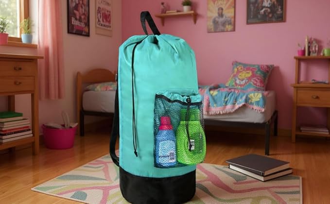 Turquoise Laundry Backpack - Image 6