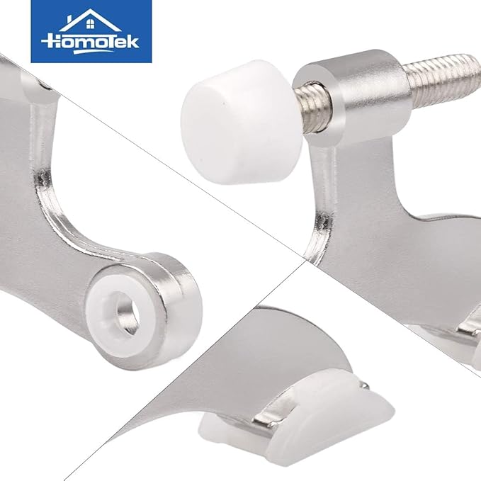 HOMOTEK 48 Pack Hinge Pin Satin Nickel Door Stopper, Adjustable Deluxe Heavy - Image 5