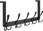TICONN Over The Door Hooks, 5 Heavy Duty Tri Coat Rack All Metal Coat Hanger by TICONN