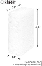 White Multi Use Scrub Sponges. Made in Europe. 9 Pack, 4.3x2.8x1.4 inches. - Image 4