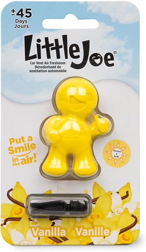 Little Joe 96402 Vanilla Scent Car Air Freshener Vent Clip, Fights Odors by StonerCarCare