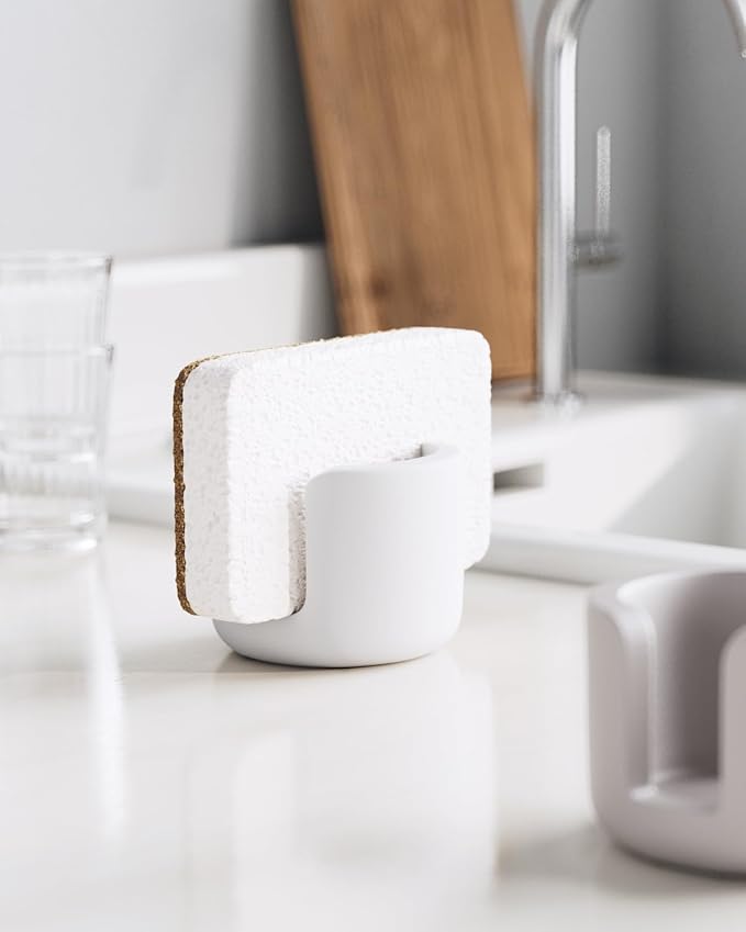 Diatomite Sponge Holder for Kitchen Sink, Quick Dry Diatomaceous Earth Compact - Image 7