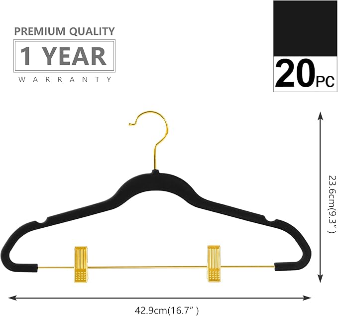 MIZGI Premium Velvet Pants Hangers - Image 6