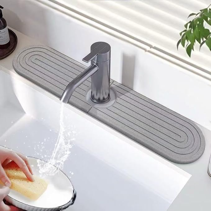 Diatomite Faucet Mat for Kitchen Sink by Unknown