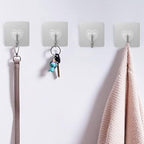 DGYB 20 Pcs Adhesive Hooks for Hanging 22lb Self Adhesive Wall Hooks Heavy Duty - Image 4