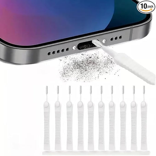 10 Pack Phone Charge Port Cleaning Tool kit, Anti-Clogging Mini Brushes Cleaner by Epivol