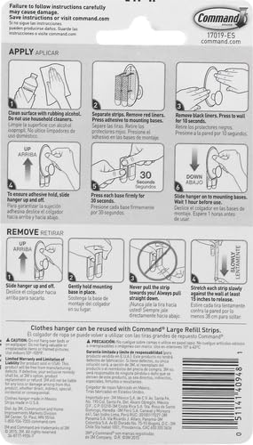 Command Clothes Hanger, 1 Hanger, 2 Strips/Pack - Image 3