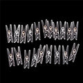 20Pcs Clear 2.5cm Plastic Clothes Pin, Clothes Line String Clips, Mini Clothes by Rosojodg