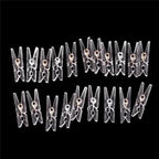 20Pcs Clear 2.5cm Plastic Clothes Pin, Clothes Line String Clips, Mini Clothes by Rosojodg