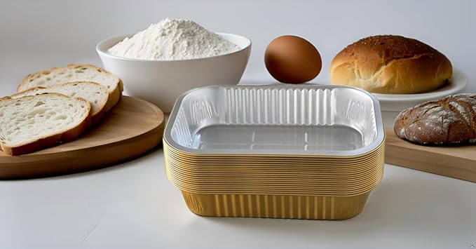 Aluminum foil baking Pans Heavy Duty 2LB Small foil pan 8.5"×6" 20pack - Image 7