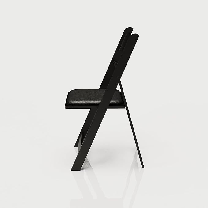 500 Black Resin Stackable Folding Chair - Comfortable Black Foldable Chair - Folding Chairs with Padded Seats - Indoor/Outdoor Folding Chairs for Events - Lightweight Foldable Chairs (500 Pack) - Image 7