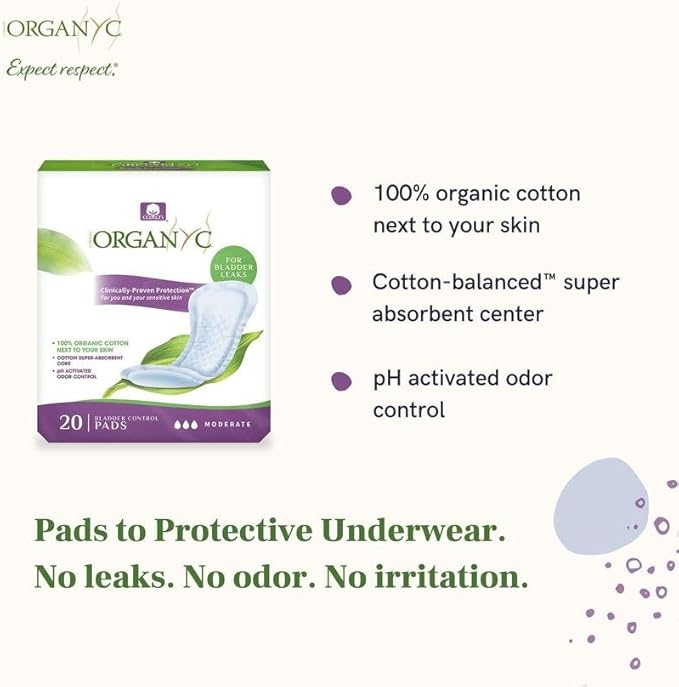 Organyc 100% Certified Organic Cotton Pads Inside and Out - Image 2