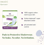 Organyc 100% Certified Organic Cotton Pads Inside and Out - Image 2