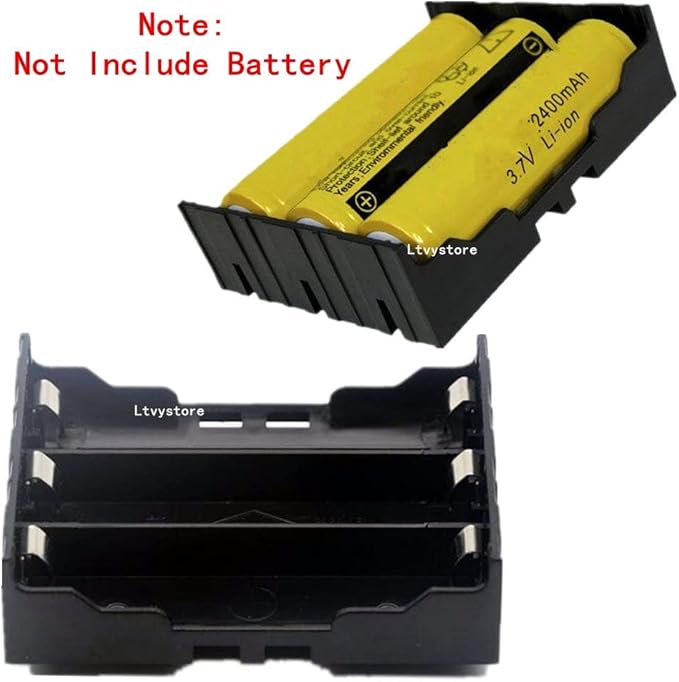 18650 Battery Case Holder, 5 Pack 3 Slots x 3.7V DIY Battery Storage Box - Image 4