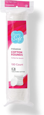 Simply Soft Premium Cotton Rounds, 100% Pure Cotton, Absorbent Cotton Pads - Image 2