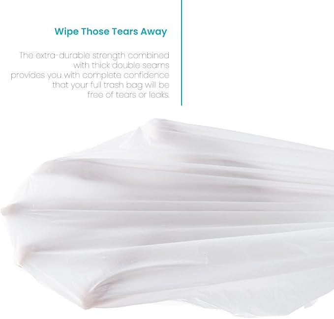 Home Zone Living 8 Gallon Kitchen Trash Bags - Image 3