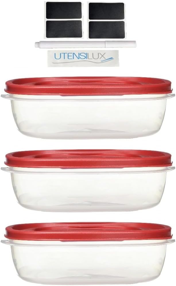 Rubber maid Food Storage Containers Nine Cup Food Storage Containers 7 Peice Set - Image 3