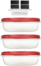 Rubber maid Food Storage Containers Nine Cup Food Storage Containers 7 Peice Set - Image 3